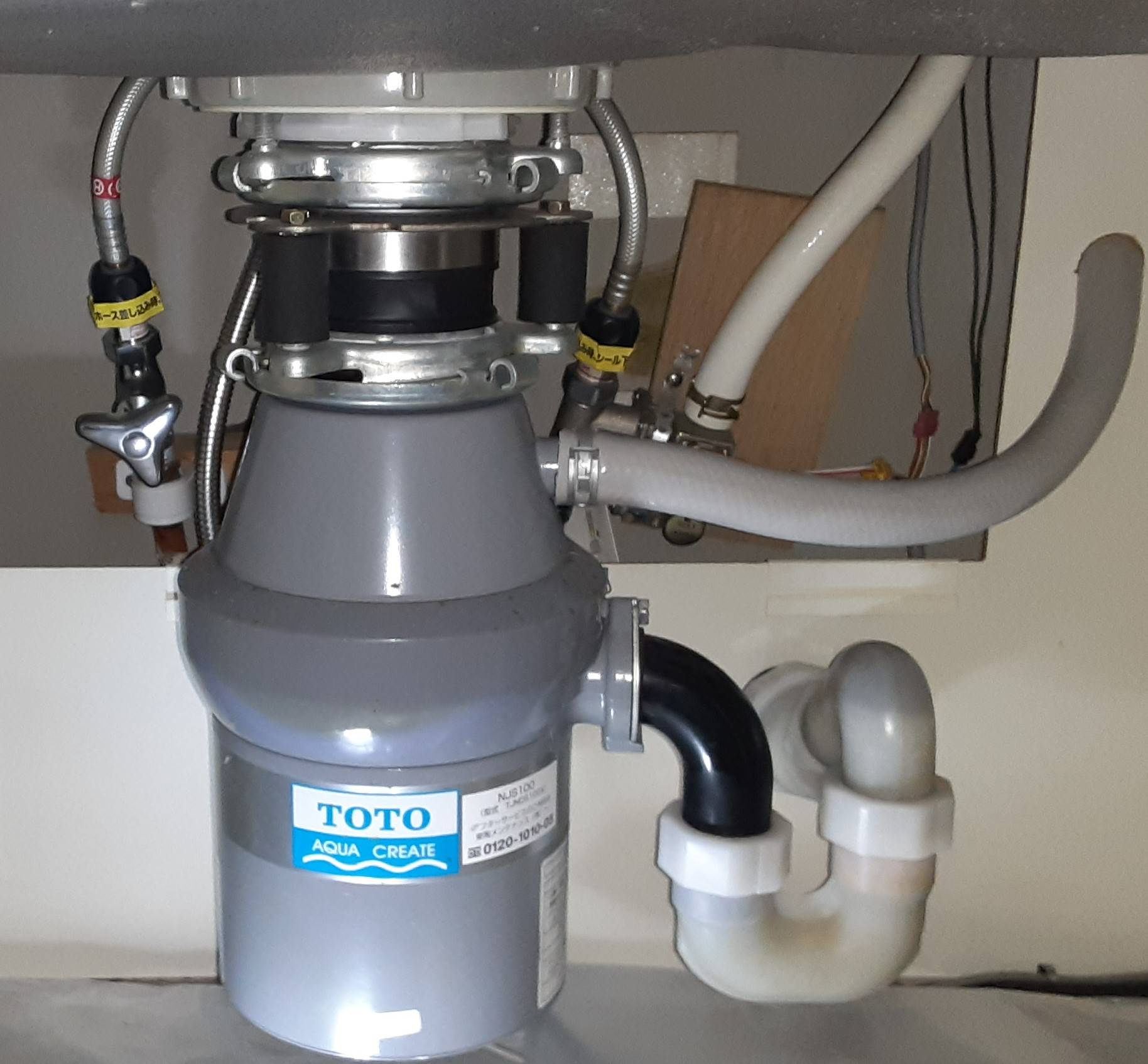TOTO自動給水型ディスポーザ＋水栓交換