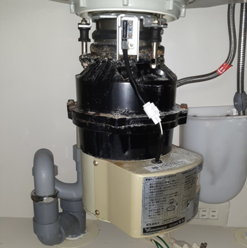 安永エアポンプ ディスポーザの交換工事