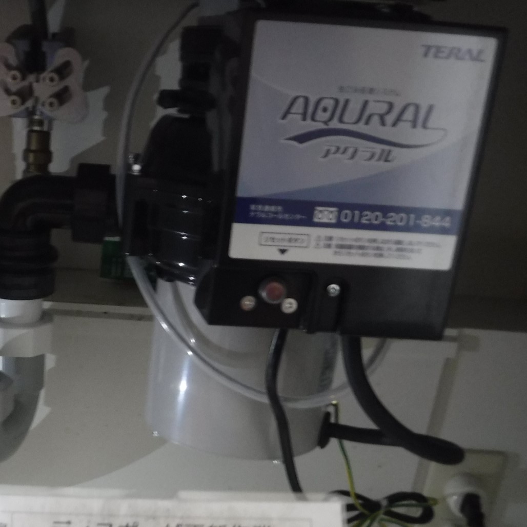 日本ゼスト ディスポーザの交換工事