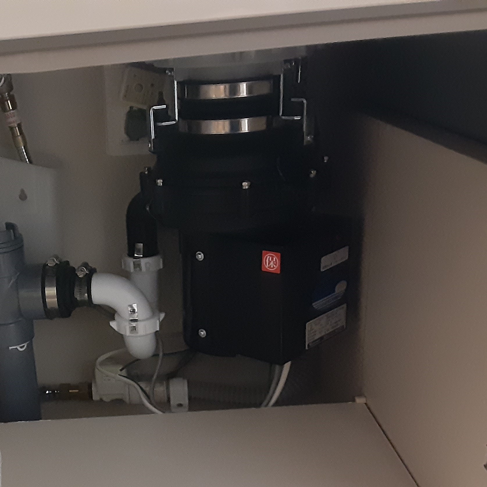 安永エアポンプ ディスポーザの交換工事