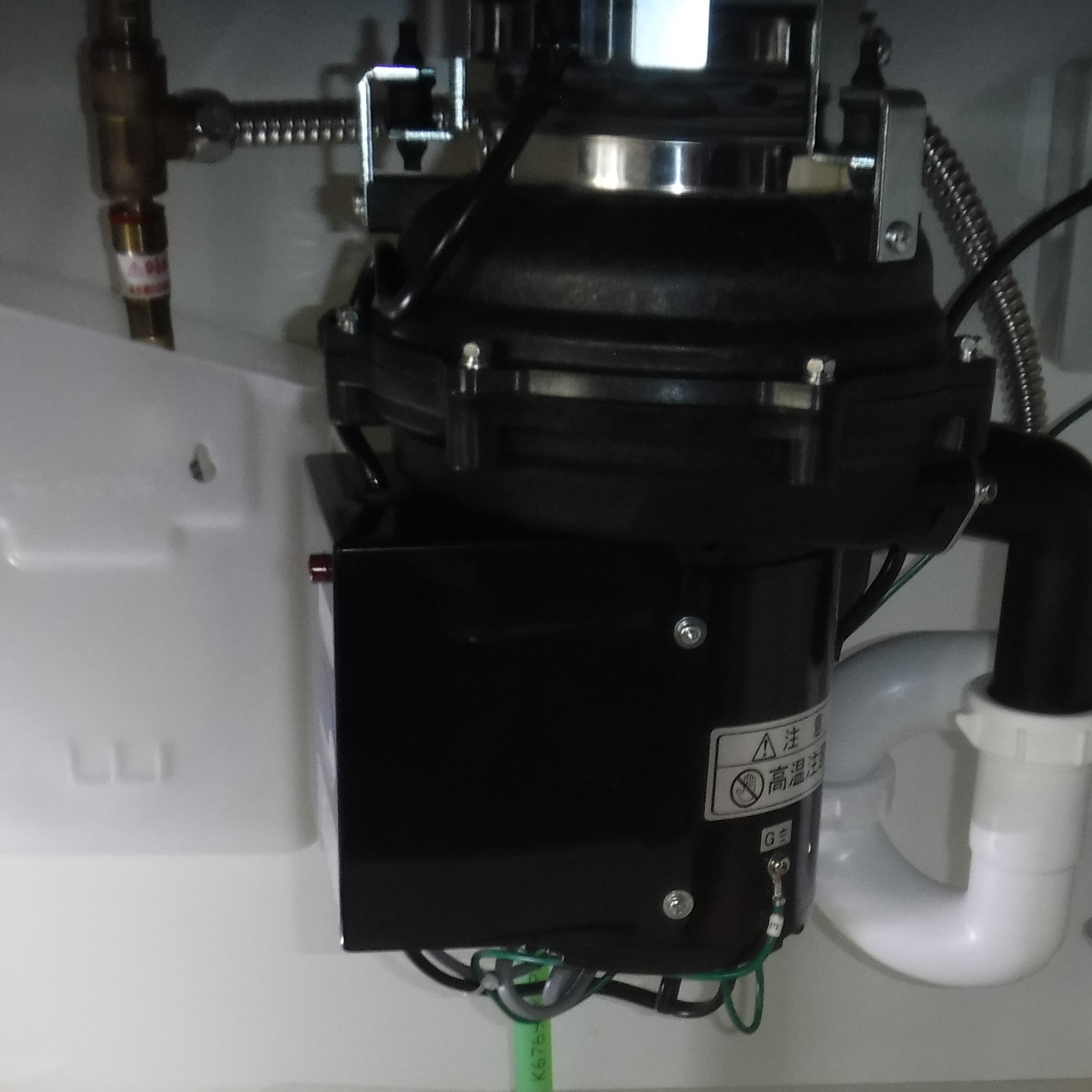 安永エアポンプ ディスポーザの交換工事