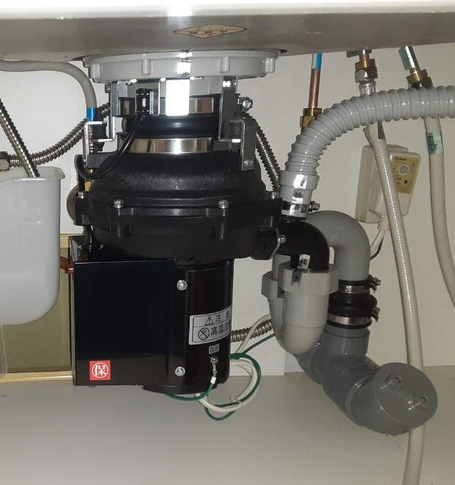 安永エアポンプ（Yasunaga） ディスポーザの交換工事