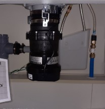 安永エアポンプ　 ディスポーザの交換工事