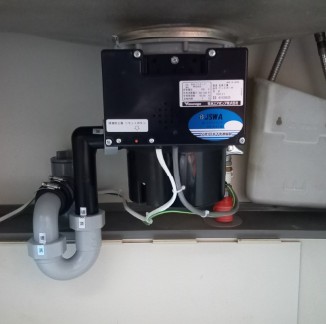 安永エアポンプ　 ディスポーザの交換工事