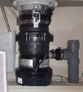 安永エアポンプ　 ディスポーザの交換工事