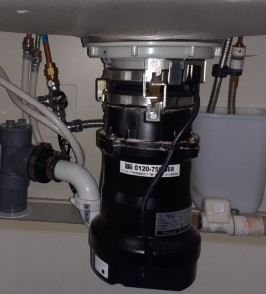 安永エアポンプ　 ディスポーザの交換工事