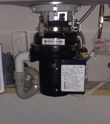 安永エアポンプ　 ディスポーザの交換工事