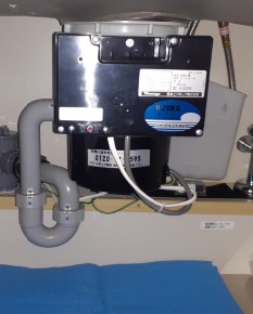 安永エアポンプ　 ディスポーザの交換工事