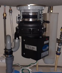 安永エアポンプ　 ディスポーザの交換工事