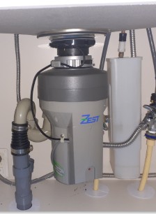 安永エアポンプ　 ディスポーザの交換工事