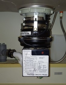 安永エアポンプ　 ディスポーザの交換工事