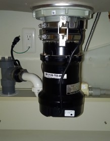 安永エアポンプ　 ディスポーザの交換工事